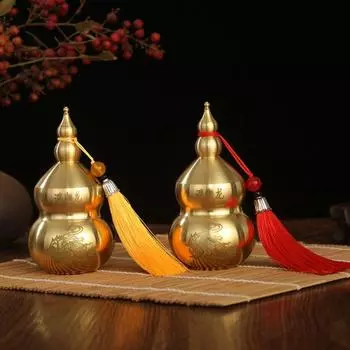 Ремесленная медная тыква в китайском стиле, противопожарная тыква-дракон, украшения, стол 1