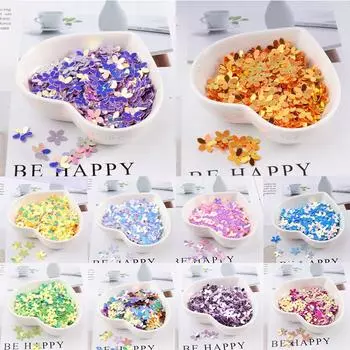 Ремесленные бусины для шитья, плоские блестки своими руками, смоляные цветочные пайетки, 350 шт., 10 мм бусины