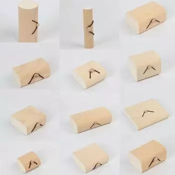 Ремесленные коробки Деревянная шкатулка Органайзер для ювелирных изделий Коробки для колец 19x3.5x3.5cm