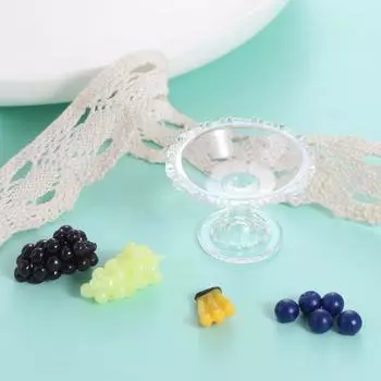 Ремесло Моделирование Кукольный Дом Украшение DIY Фрукты Еда Модель Моделирование Фруктовый Поднос Домашний Декор 1 Set