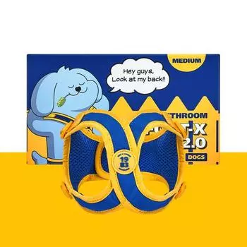 Ремни безопасности Comfort-X 2.0 (M) Х-образная дыхательная система без давления на собачью шлейку поводок для груди 1P