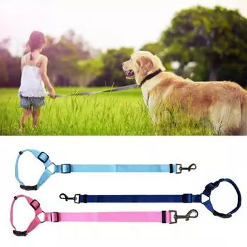 Ремни безопасности для собак Регулируемые устойчивые к разрыву полиэстеровые цветные ремни безопасности для собак для автомобилей красный