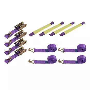 Ремни для крепления колес Ремни для крепления колес Комплект ремней для крепления колес Круглые стропы Стяжные ремни Стяжной ремень для восстановления Комплект ремней для крепления колес с храповым механизмом 51cm*5cm