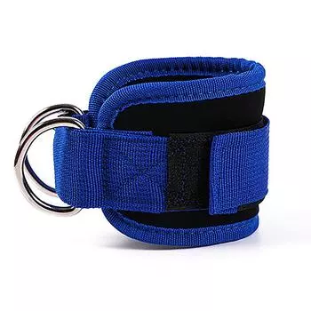 Ремни для лодыжек Регулируемые манжеты на лодыжки с двойным D-образным кольцом для тренировок Ягодицы Ноги Силовой тренировочный бандаж Поддержка Спортивная безопасность Абдуктор A4