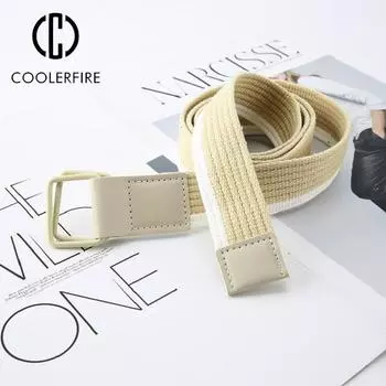 Ремни для мужчин и женщин, нейлоновые лямки, холст, модные повседневные ремни для женщин, дизайнерский бренд для джинсов, брюк, полосатый ремень HB2303 115CM