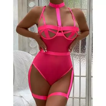 Ремни для одежды Сексуальные подвязки Женское комбинезон-сетка для моделирования тела S