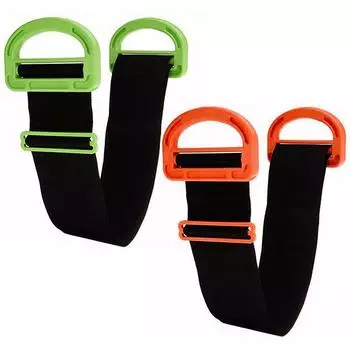 Ремни для перемещения мебели Регулируемые ремни для подъема и перемещения вилочного погрузчика на запястье и предплечье Трудосберегающие ремни для подъема и перемещения мебели оранжевый