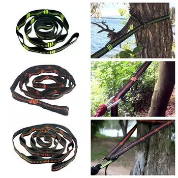 Ремни для подвесного гамака на дереве, альпинистская веревка, прочный нейлоновый пояс 1000D для подвесного гамака