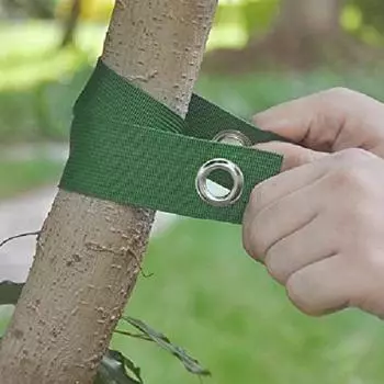 Ремни для подвязывания деревьев Ремни для поддержки деревьев с металлическими пряжками Ремни для подвязывания деревьев для выпрямления недавно посаженных саженцев Защита от ураганов армия зеленый