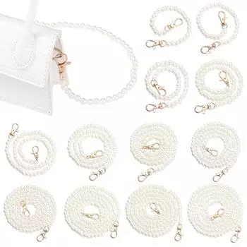 Ремни для сумок Аксессуары Сумки Ручки для сумок DIY кошелек Сменный жемчужный ремешок Длинная цепочка из бисера