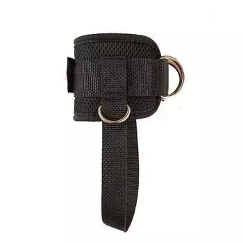 Ремни для тренажерного зала на щиколотке, 4 D-образных кольца, регулируемые манжеты для поддержки ног, вес лодыжки, тренировочный бандаж для ног, поддерживающий шкив для тренировок с пряжкой 1 Piece Ankle Strap