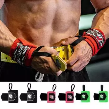 Ремни с петлей для большого пальца. Мягкая лента. Дышащие спортивные браслеты. A чёрный