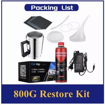 Ремонт автомобильных фар Паровой набор Полировщик фар Восстановление света Чистый лак Фары Авто Реноватор фар CHINA