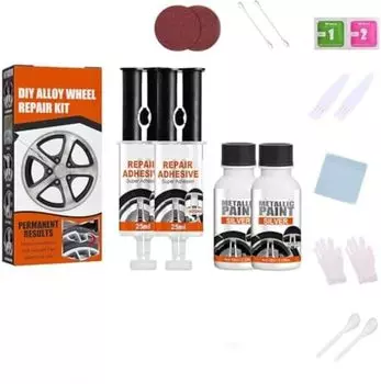 Ремонт царапин на дисках, Ремонт алюминиевых дисков, Водонепроницаемый, Защита от ржавчины, Быстрый набор для ремонта царапин на дисках, Быстрый Two