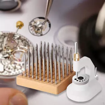 Ремонт часов Пресс для крепления инструментов для замены деревянной основы Часовщики Ювелирные изделия
