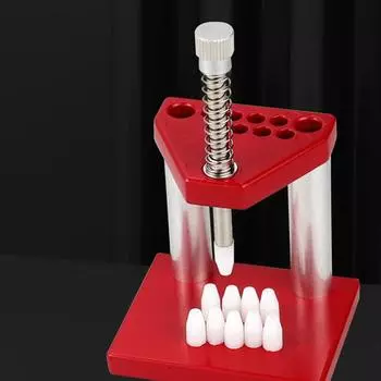 Ремонт часовщиков Инструменты для ремонта часов Инструмент для снятия иглы Прижимной пресс Портативный съемник для наручных часов Плунжер Точные детали Красный