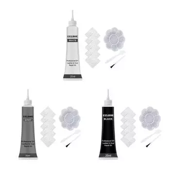 Ремонт кожи для дивана, краска для кожи, цветной гель для восстановления цвета кожи, заполнитель царапин с аксессуарами серый