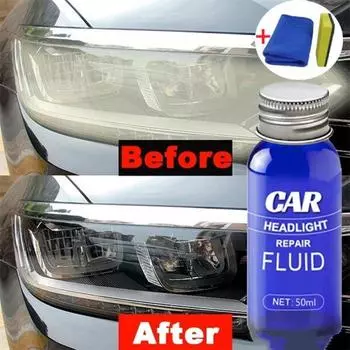 Ремонт линз фар автомобиля Обслуживание Чистый восстанавливающий агент Спрей-лак Ремонтная жидкость Костюм синий