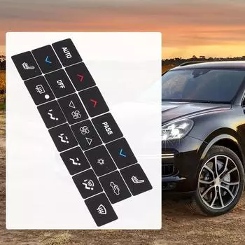 Ремонт наклейки для салона 1 шт. Кнопка климат-контроля для Buick Lacrosse 2005-2009 Высококачественный винил, абсолютно новый, высокого качества CHINA