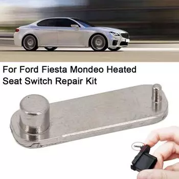 Ремонт переключателя кнопки подогрева сиденья 6706942 93BG-19K314-AA для FORD Fiesta Mondeo KA Cougar Escort Fusion Tourne Запчасти Аксессуары серебряный