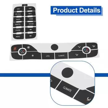 Ремонт Ремонт Наклейка Наклейка Кнопки Автозапчасти Черный