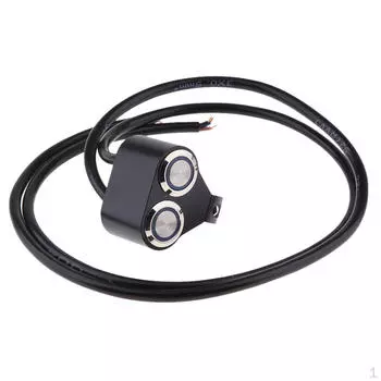 Ремонт руля из сплава 7/8 , водонепроницаемый, 2 кнопки управления, синий индикатор, переключатель Blue Light