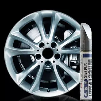 Ремонт ступицы колеса из алюминиевого сплава, кисть для краски, ступица колеса, спрей, серебряная царапина, автомобильный ремонт O6K7 silver-One-size