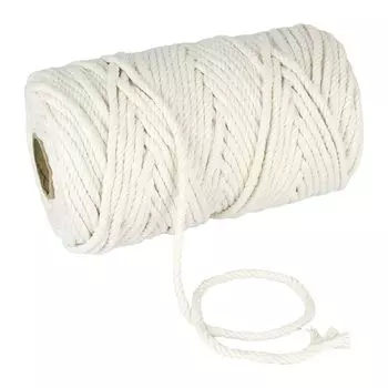 Ремонт веревки для кошек из хлопка, легко прибивать гвоздями, башня для поделок своими руками, материал, без запаха, обертка, точилка, ремонт, мягкий, садоводство, (100m) слоновая кость