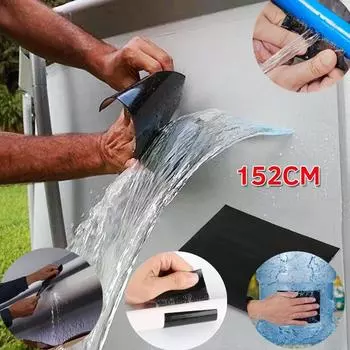 Ремонтная лента Сверхпрочная водонепроницаемая лента 152 см, предотвращающая утечку волокна, самоклеящаяся лента, изоляционная лента для герметизации воздуховодов в ванной комнате YSL белый