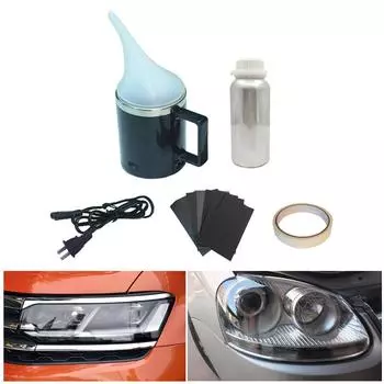 Ремонтный комплект для линз автомобильных фар, распыляющий стакан, инструмент для ремонта царапин на стекле фар, удаление пожелтения, окисления 200