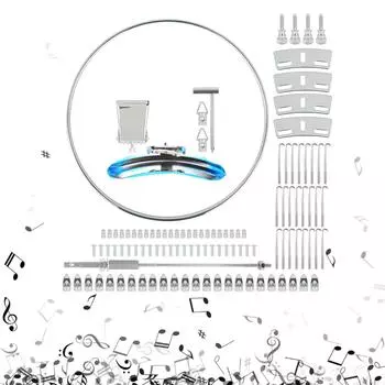 Ремонтный комплект инструментов для обслуживания банджо, серебряные крючки для кронштейна банджо, стальное кольцо для натяжения банджо, аксессуары для банджо