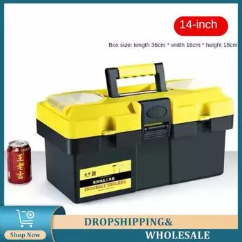 Ремонтный комплект, противоударный и противоразбивной, двойной, большой, большой, маленький, средний, многофункциональный, ремонтный ящик, ящик для инструментов, пластик