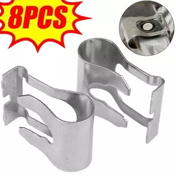 Ремонтный зажим для автомобильного дворника, тяги переднего стеклоочистителя, железный крепежный зажим, сменные аксессуары, пряжка для двухрычажного крепления автомобильного дворника