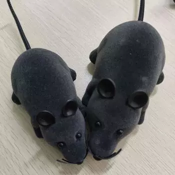 Remote Control Simulation Mouse Electric Spoof Trick Animal Model Children s Toys Funny Cat Pet Supplies чёрный