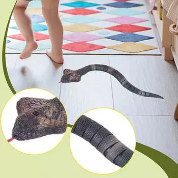 Remote Control Snake RC Animal Smart Sensing 42 cm Fast Moving USB Rechargeable