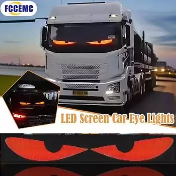 Remote Control Truck Devil Eye LED Matrix Pixel Panel Soft Foldable Lighting Graffiti Scrolling Board Ambient Light 12V 24V
