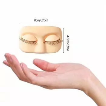 Removable Eyes Eyelash Extension Mannequin PVC Eyelash Practice Tool Novice Style 1