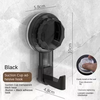 Removable Keys Clothes Hooks Household Rotating Towel Hook Suction Cup Hooks For Kitchen Bathroom