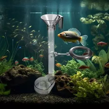 Removable Shrimp Feeder Transparent Shrimp Feeding Dish Fish Feeding Circle For Fish Tank прозрачный