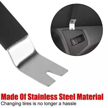 Removal Pry Tool 6Pcs Metal Durable Auto Door Clip Trim Removal Tools Kits Car Dashboard Audio Radio Panel Repair Fastener чёрный