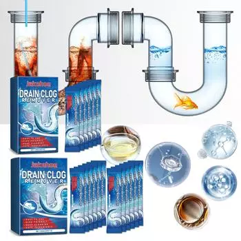 Removedor Obstrucciones Drenaje, Пакет Limpiador Drenaje, Limpiador Drenaje Potente, Removedor Obstrucciones Fregadero, 6 шт./12 шт. One Size