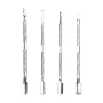 Remover Double Head Nail Pusher Кутикула Pusher Омертвевшая кожа Пилочки для дизайна ногтей Маникюрные аксессуары A04