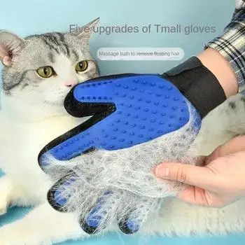 Removes Hairs Comb Supplies Grooming Cats Brush Cats Accessories Pet Hair Removal Gloves Products Home Garden Right Hand фиолетовый