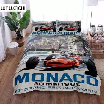 Renaissance Car Duvet Cover Set King Queen Double Full Twin Single Size Комплект постельного белья EU single(135x200cm)