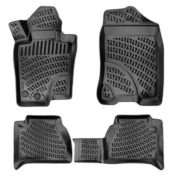 Renault Alaskan (After 2017) High-Quality and Durable Rubber Car Floor Mats - Odorless, Non-Slip, Long-Lasting