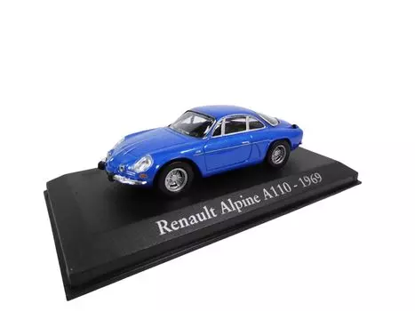 Renault Alpine A110 миникар RENAULT ALPINE A110 1969 с кейсом 1/43 [предмет] синий