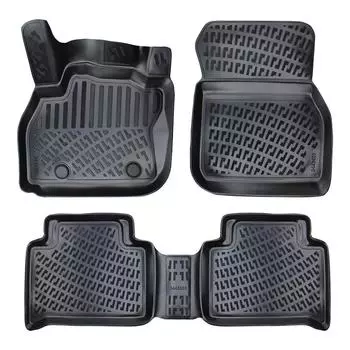 Renault Zoe (After 2012) High-Quality and Durable Rubber Car Floor Mats - Odorless, Non-Slip, Long-Lasting