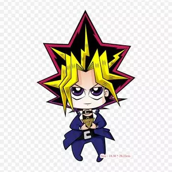 Render Chibi Yugioh Yugi Mutou Yami Yugi железные нашивки для одежды, наклейки с аппликациями на одежду, термочувствительная нашивка на заказ