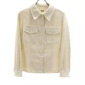 Rene сделано в Японии Куртка 36 Белая система Женская Б/У