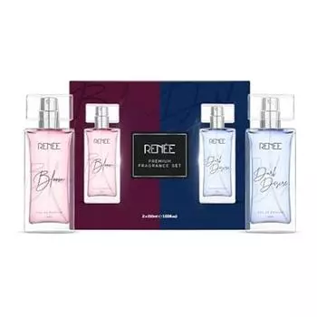 RENEE Eau De Parfum Комбинированный набор ароматов премиум-класса для женщин Bloom 50 мл и Dark Desire 50 мл | Роскошные духи премиум-класса длительного действия | Аромат на все случаи жизни